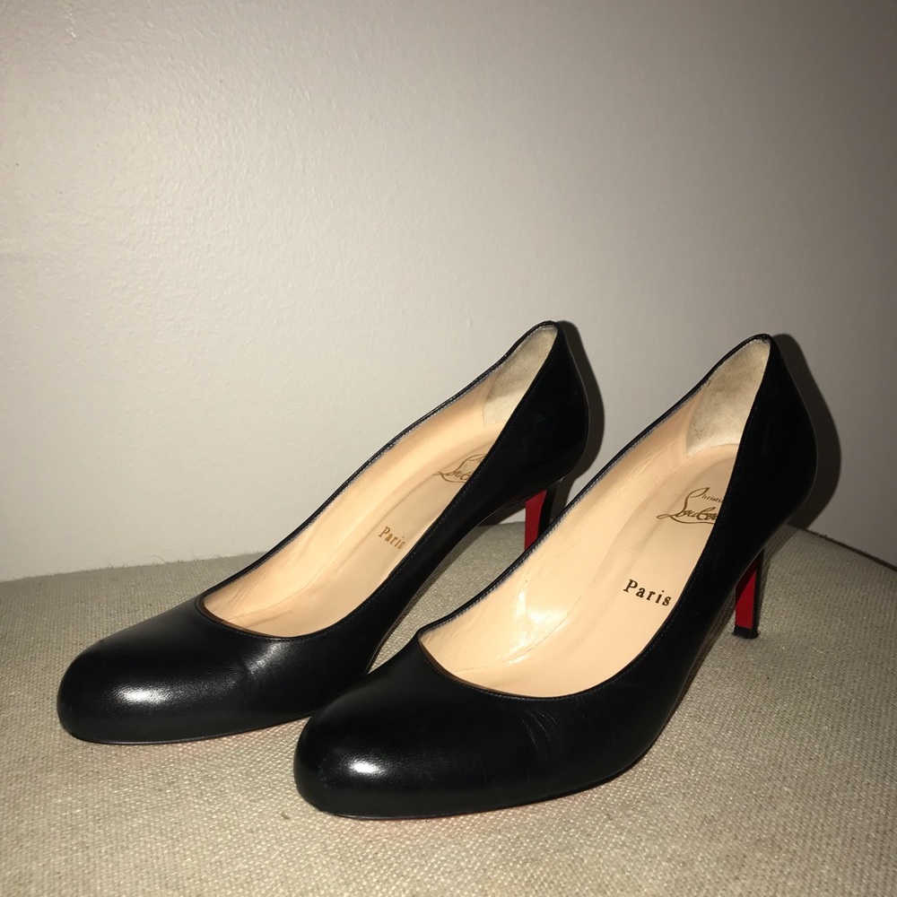 Christian Louboutin Simple Red Leather Sole Pump